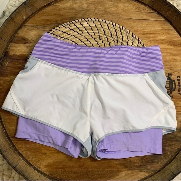 MPG Sport | Layered Athletic Running Active Adjustable Waist Pocket Shorts XS - Picture 1 of 7